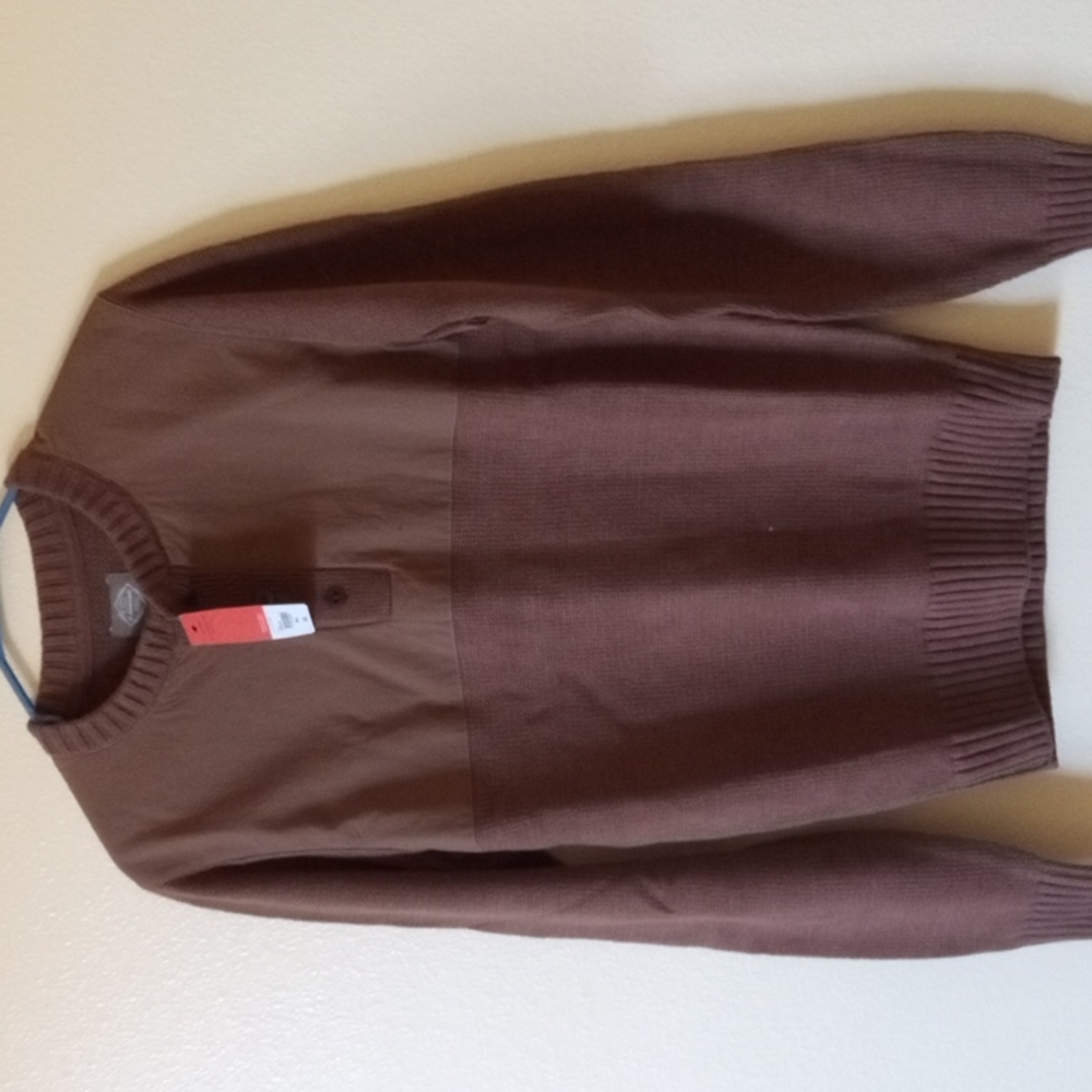 Men Sweater color brown size small